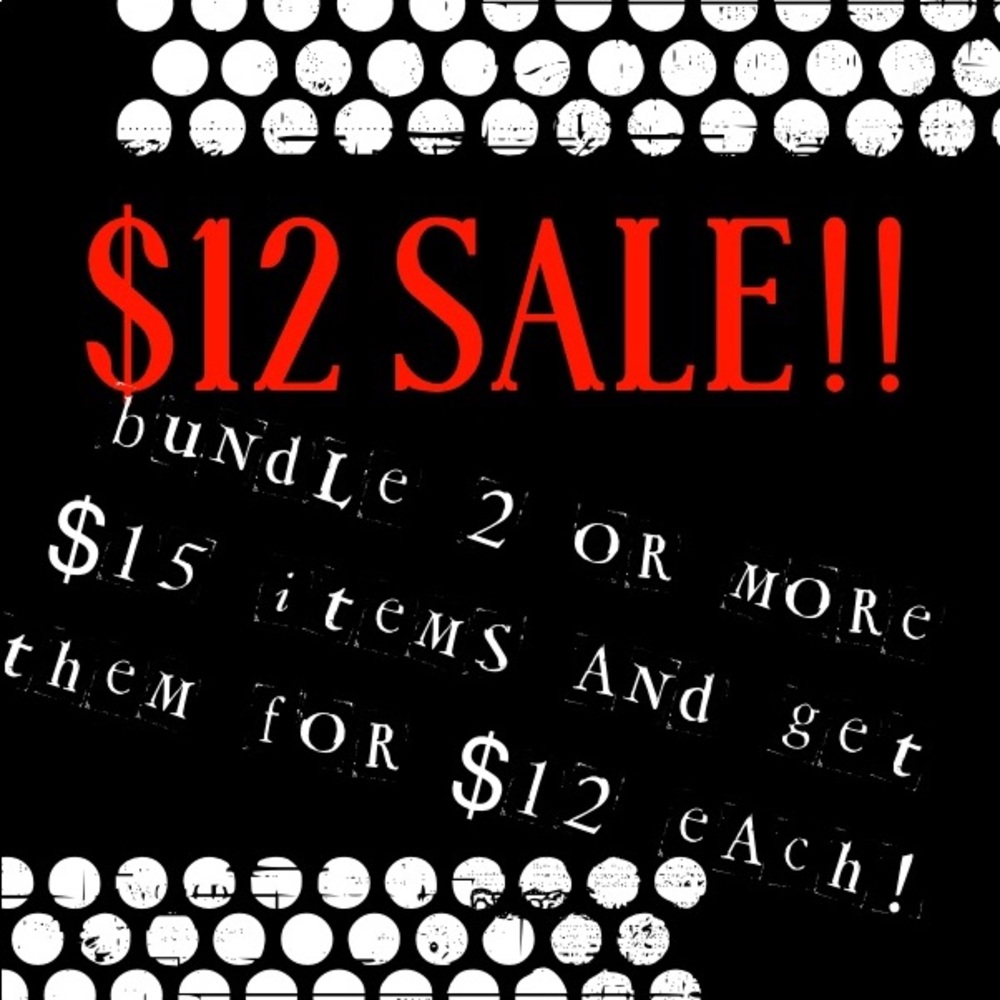 $12 SALE
